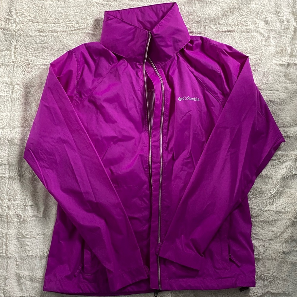 Purple Columbia windbreaker
